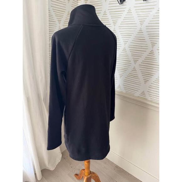 Athleta Women’s Small Black Cozy Karma Asym Sweatshirt Dress - Picture 7 of 9